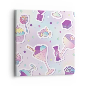 Cuadro sobre lienzo - Impresión de Imagen - Cumplir años todos los días - 40x40 cm