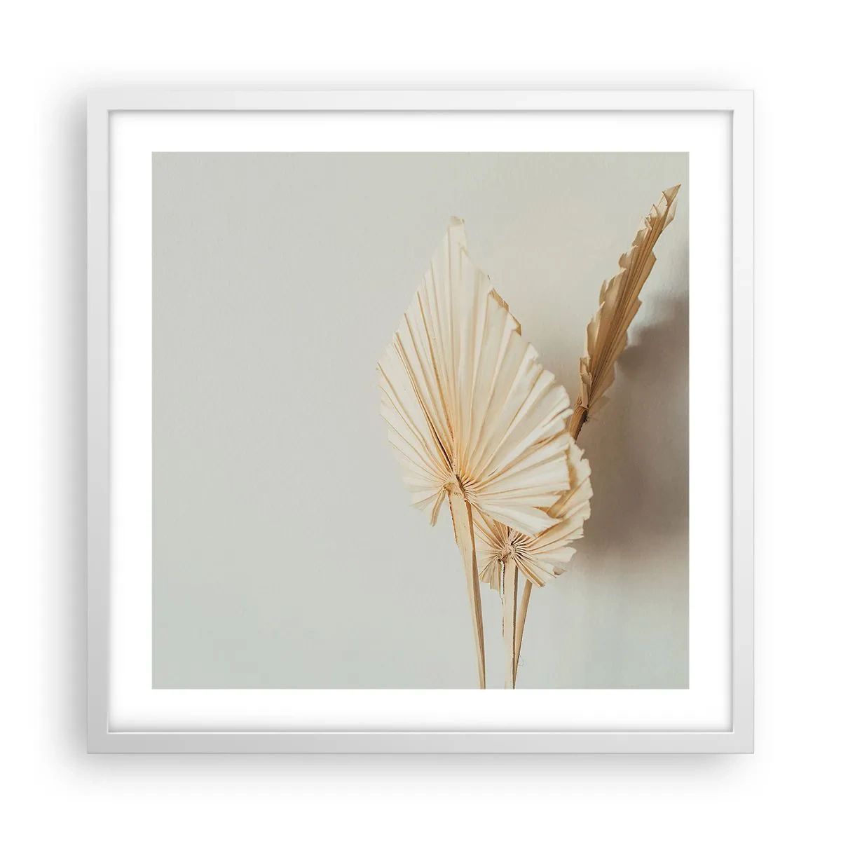 Póster en marco blanco - Armonía y consuelo - 50x50 cm