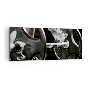 Cuadro sobre lienzo - Impresión de Imagen - ¡Reto aceptado! - 100x40 cm