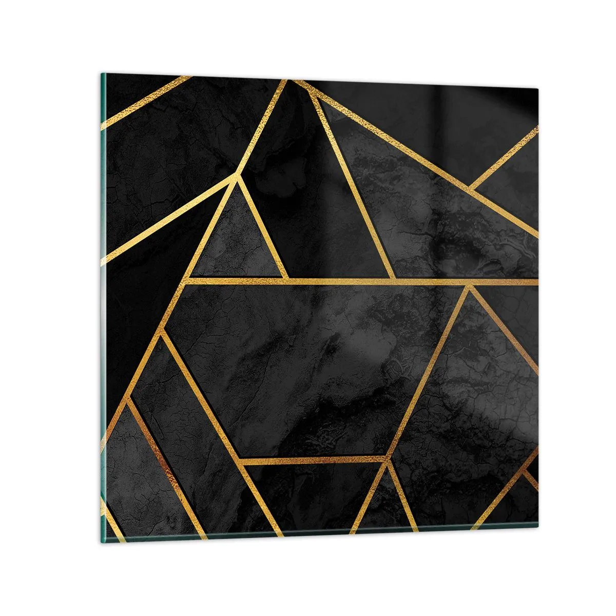 Cuadro sobre vidrio - Impresiones sobre Vidrio - Oscuridad y brillo - 70x70 cm