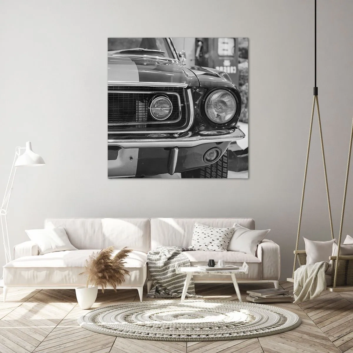 Cuadro sobre lienzo - Impresión de Imagen - Paseo rudo - 50x50 cm