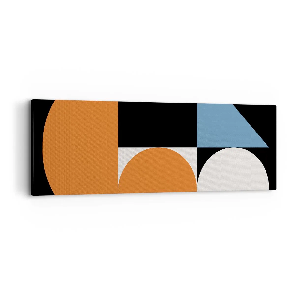 Cuadro sobre lienzo - Impresión de Imagen - Diseño con figuras - 90x30 cm