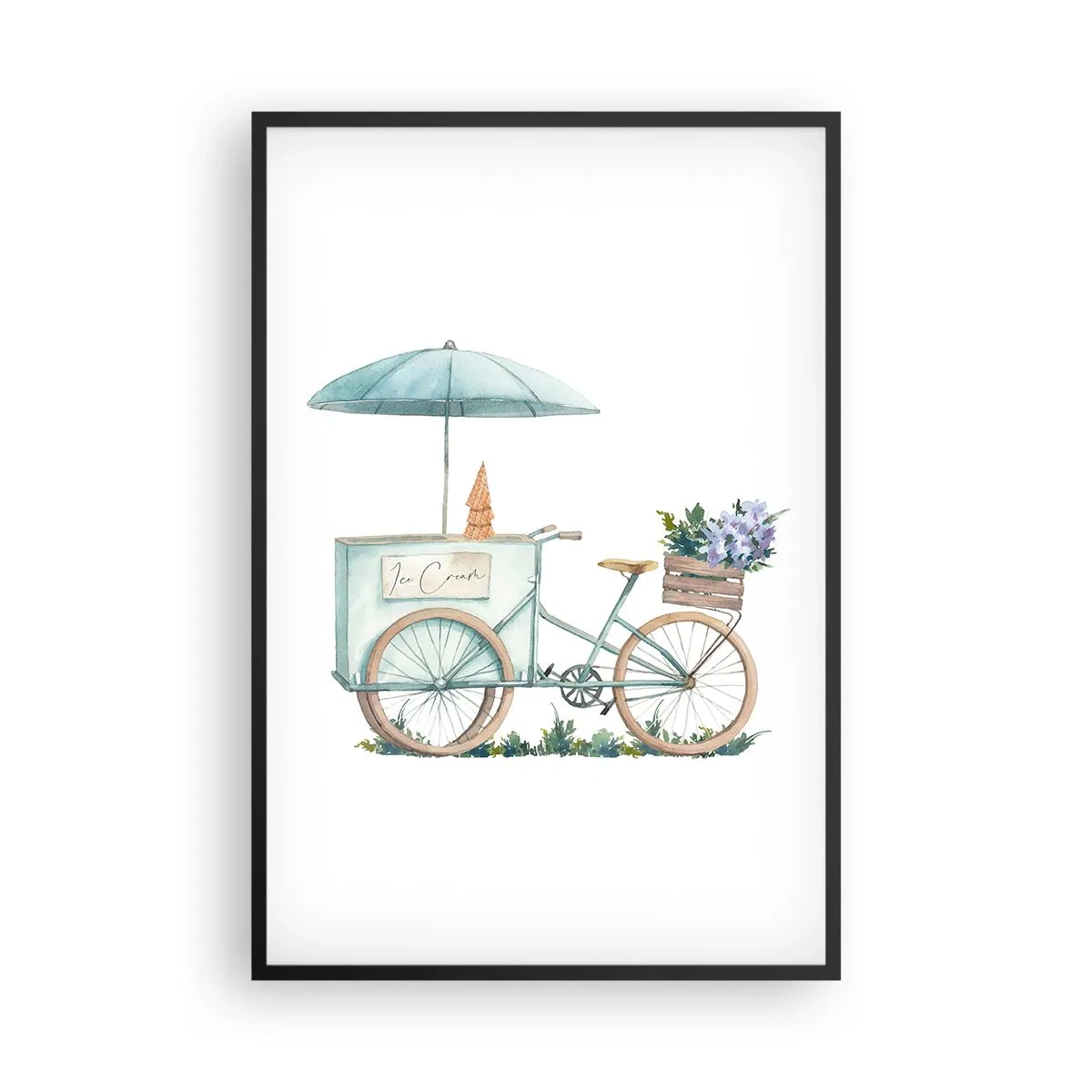 Póster en marco negro - Dulce recuerdo del verano - 61x91 cm
