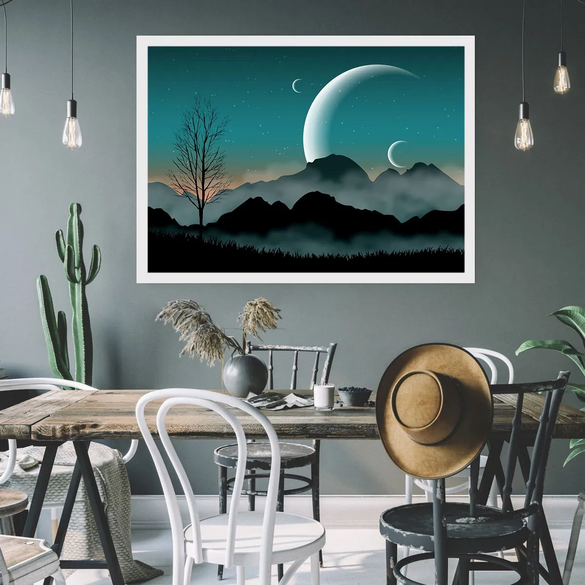 Póster - Un carnaval de noche estrellada - 91x61 cm