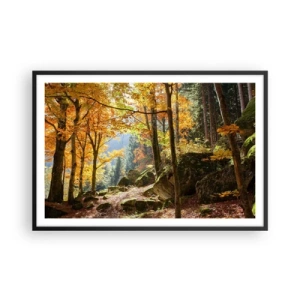 Póster en marco negro - Tiempo de descanso - 91x61 cm