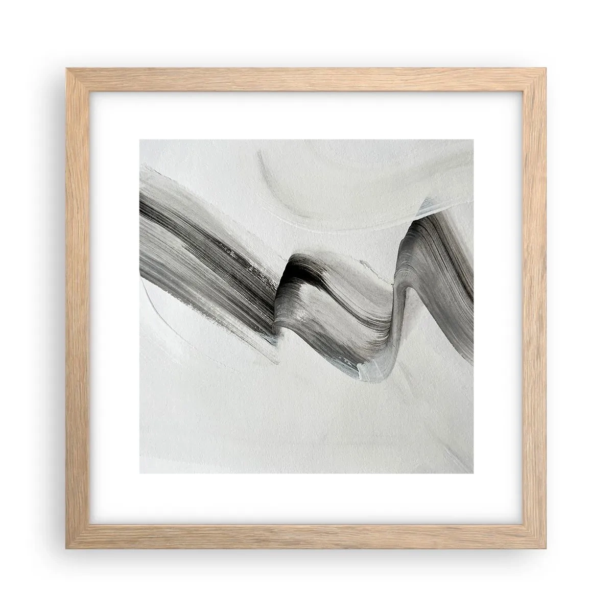 Póster en marco roble claro - Solo por diversión - 30x30 cm