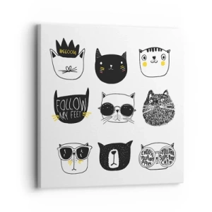 Cuadro sobre lienzo - Impresión de Imagen - Cada uno diferente - 30x30 cm