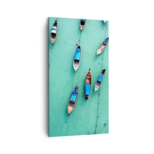 Cuadro sobre lienzo - Impresión de Imagen - En alegre espera - 45x80 cm