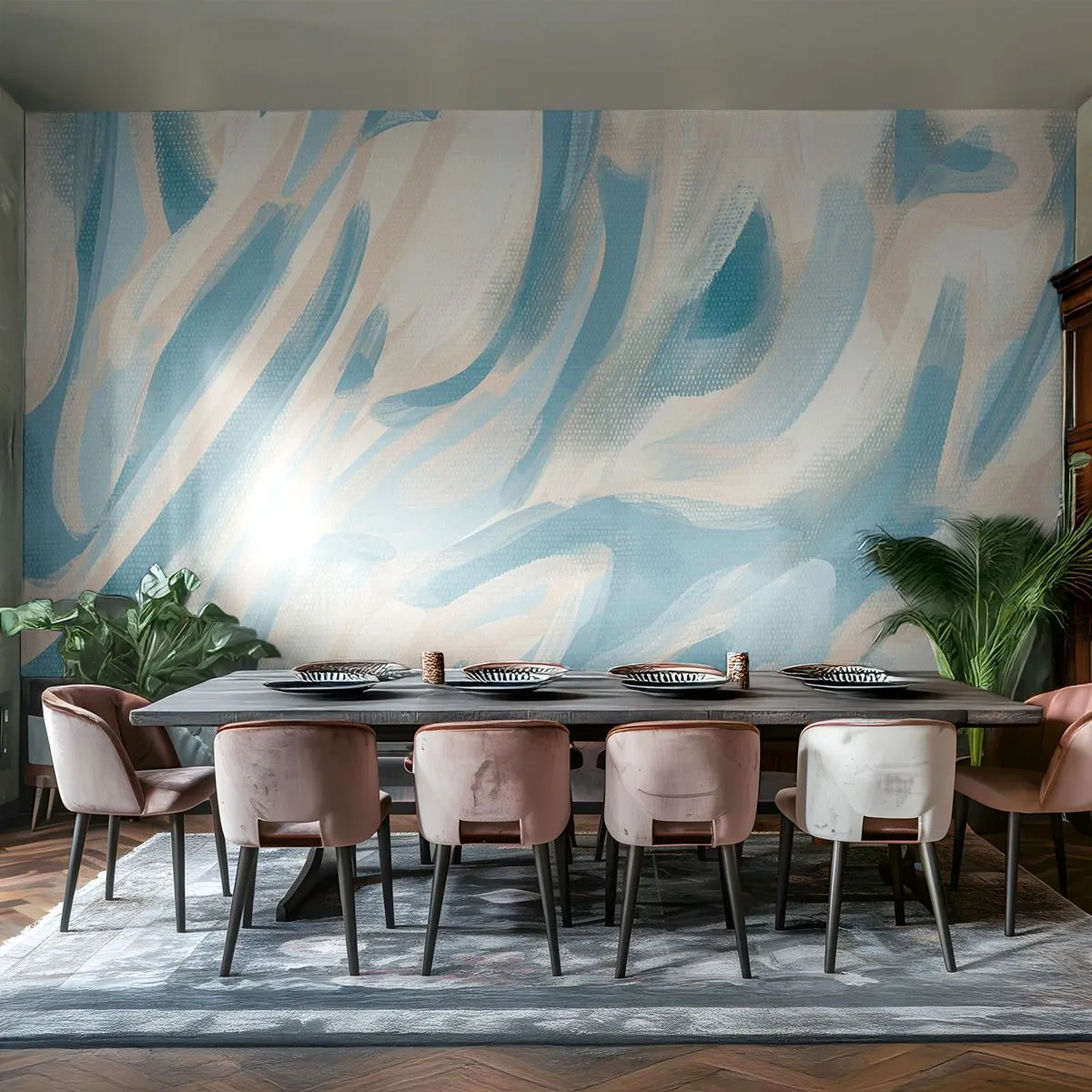 Fotomural Premium Sand - Brisas primaverales - Pedazo, Brillante, Pastel - 500x350 cm