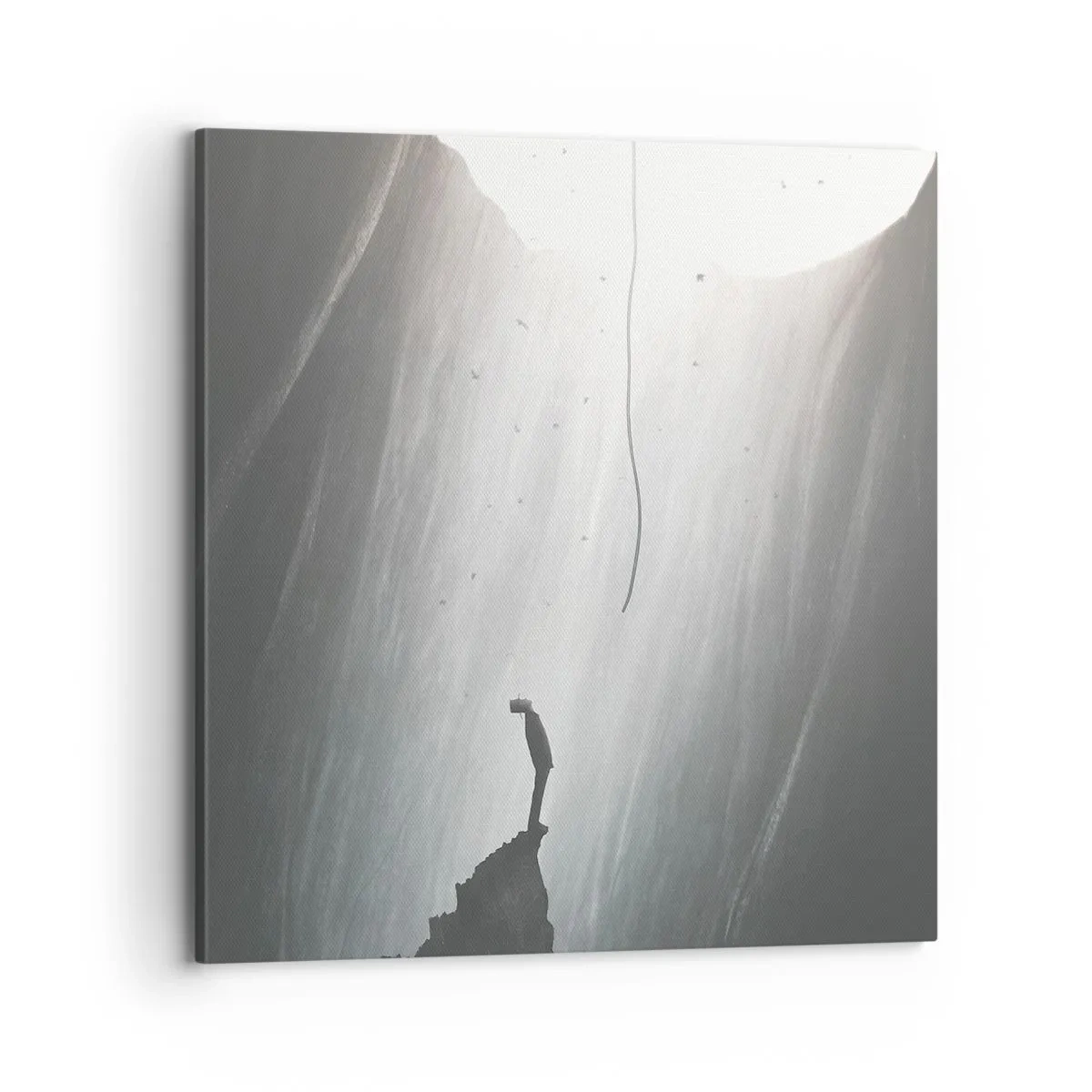 Cuadro sobre lienzo - Impresión de Imagen - Siempre hay una salida - 70x70 cm
