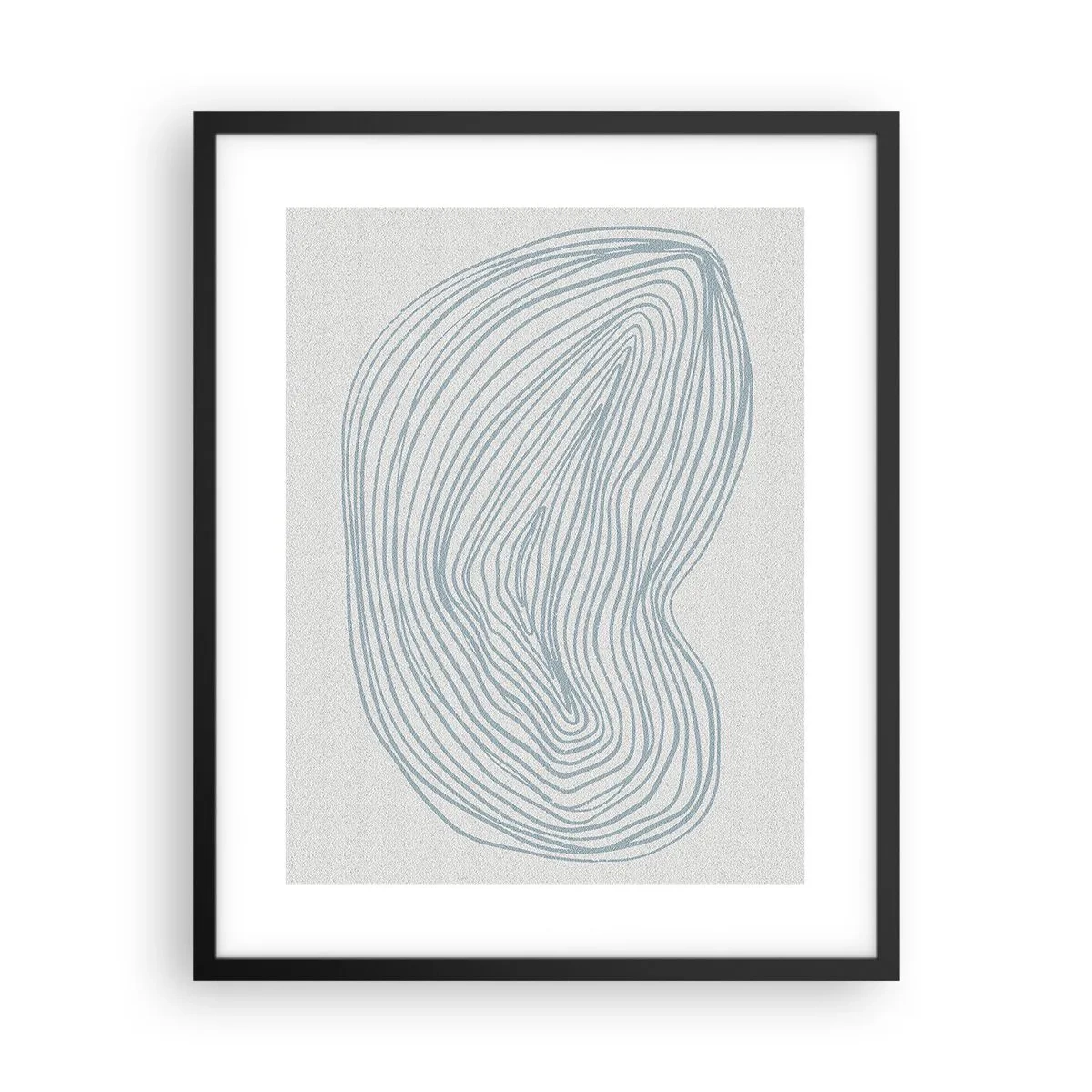 Póster en marco negro - Sonrisa de una gota - 40x50 cm