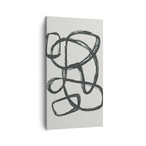 Cuadro sobre lienzo - Impresión de Imagen - Abstracción en bucle - 45x80 cm