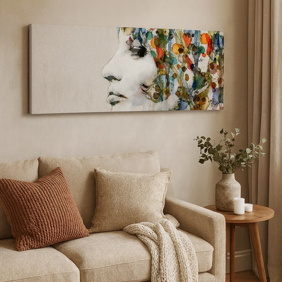 Cuadro sobre lienzo - Impresión de Imagen - Salió del gris - 30x30 cm