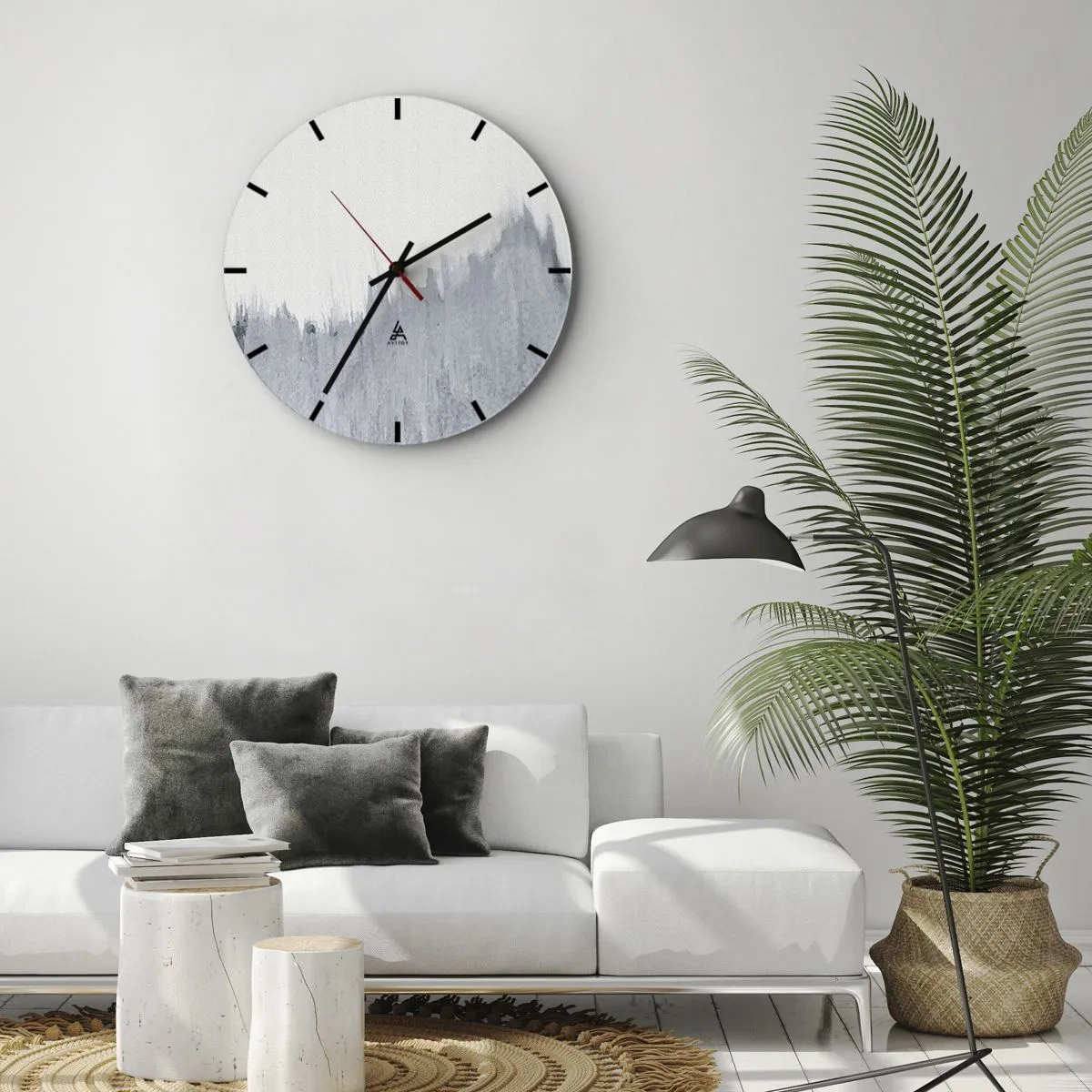 Reloj de pared - Reloj de vidrio - Una señal misteriosa - 40x40 cm