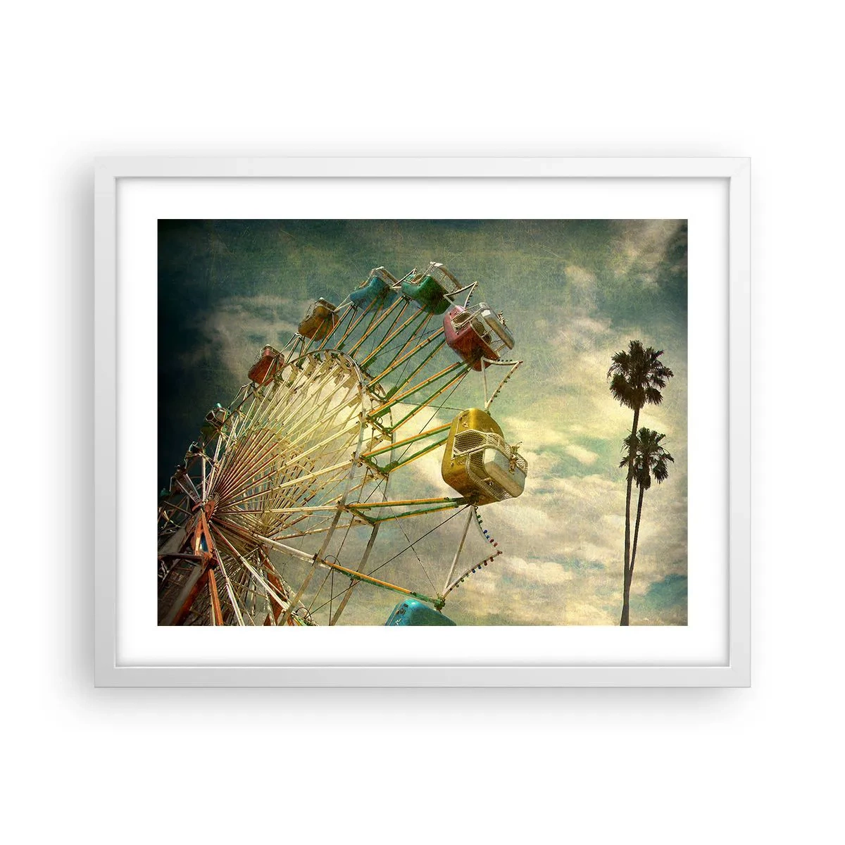 Póster en marco blanco - Será, será un día estupendo.... - 50x40 cm