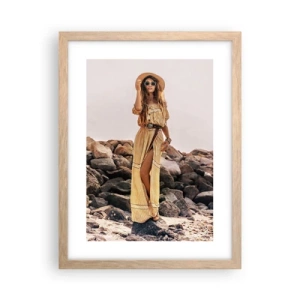 Póster en marco roble claro - La magia de las piedras - 30x40 cm