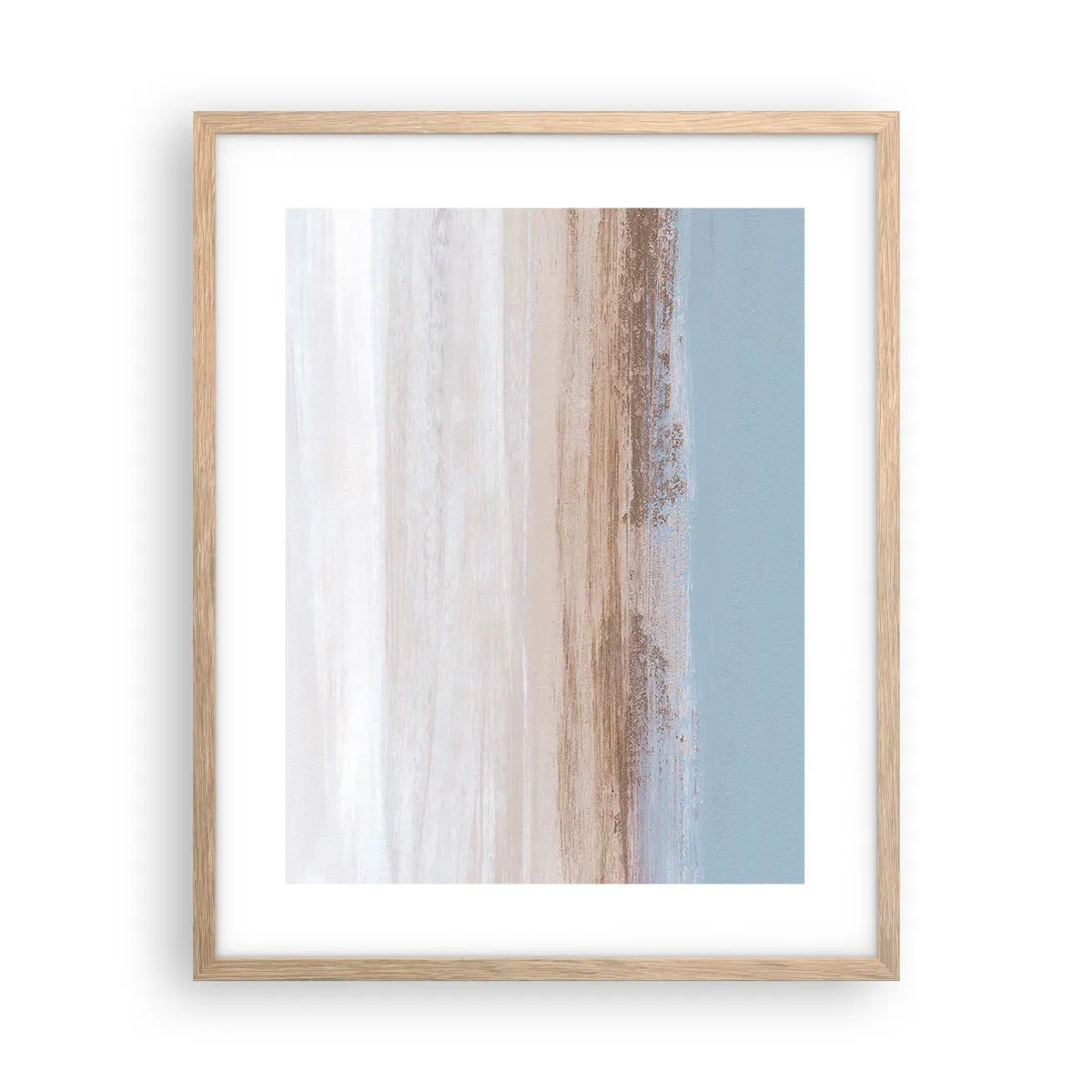 Póster en marco roble claro - Paisaje ambiguo - 40x50 cm