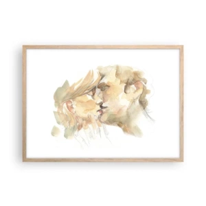 Póster en marco roble claro - ¿La media naranja encontrada? - 70x50 cm