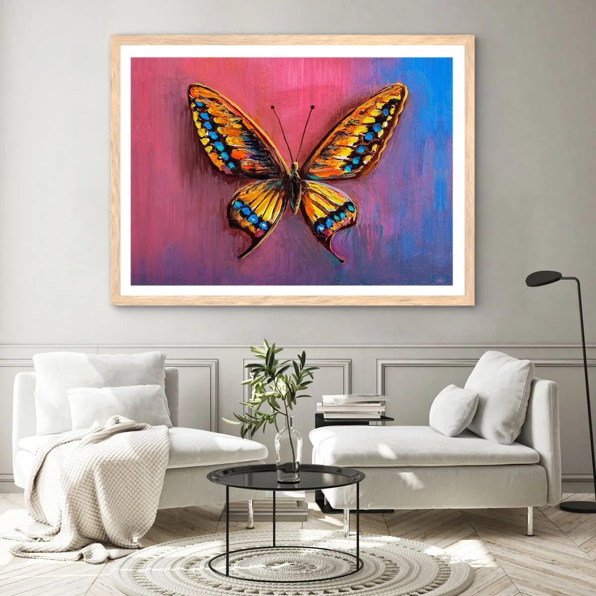 Póster en marco roble claro - Una joya de la naturaleza - 50x40 cm