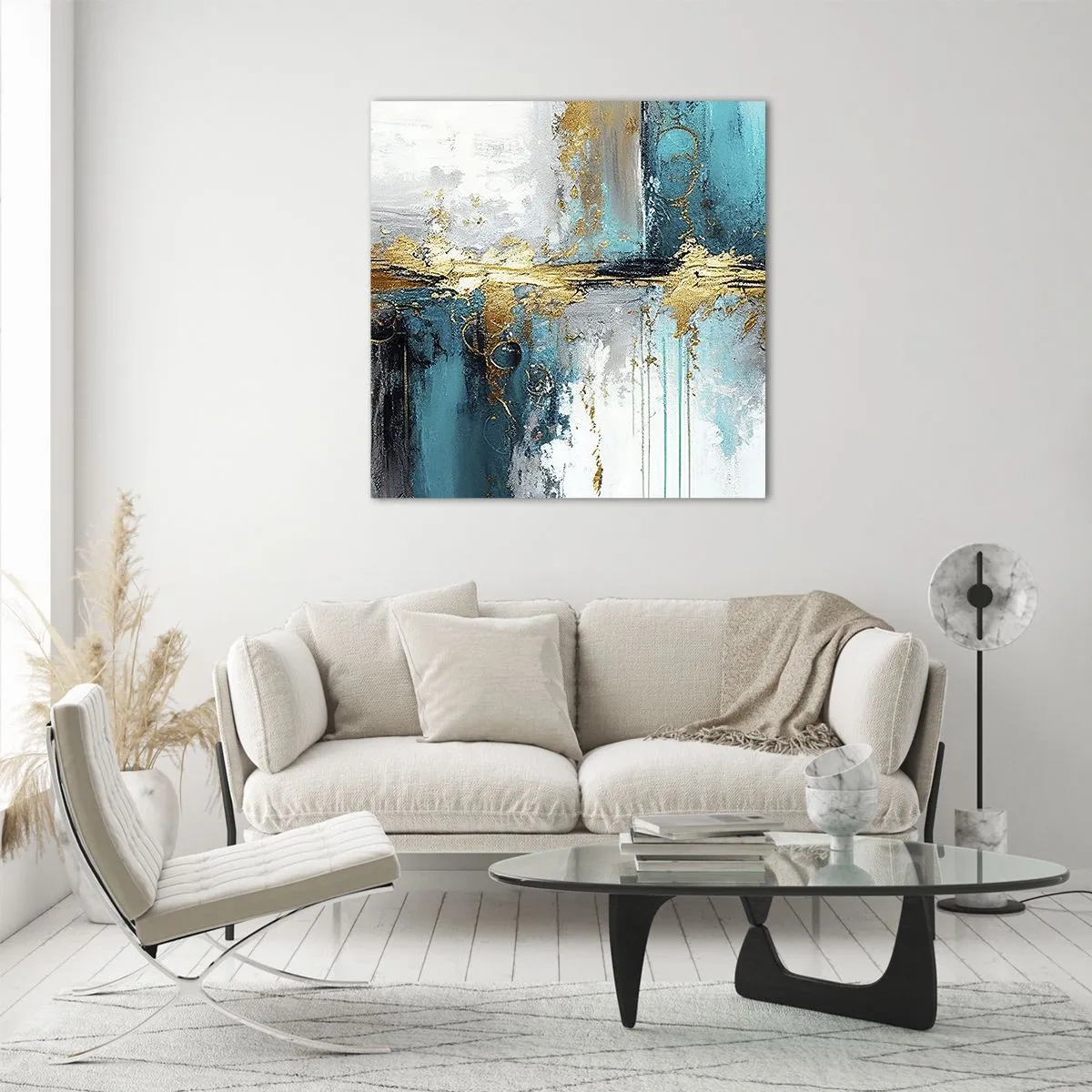 Cuadro sobre vidrio - Impresiones sobre Vidrio - Todo fluye - 60x60 cm