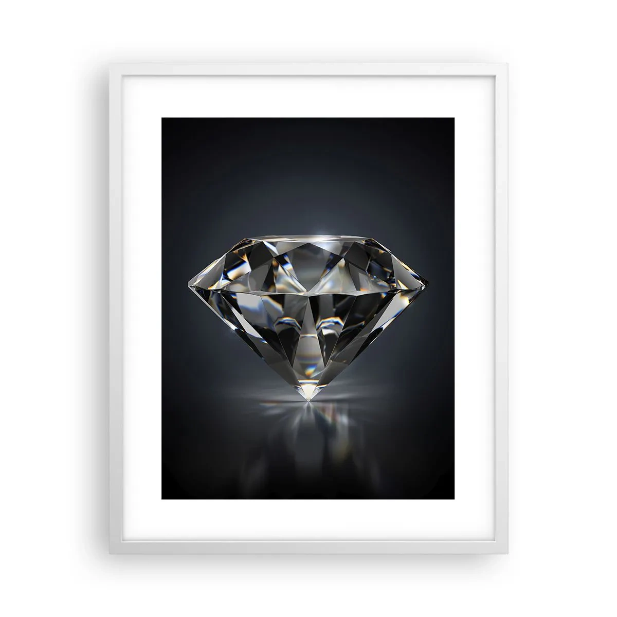 Póster en marco blanco - Riqueza y belleza - 40x50 cm