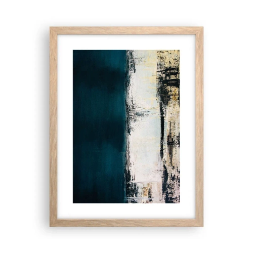 Póster en marco roble claro - Composición horizontal - 30x40 cm