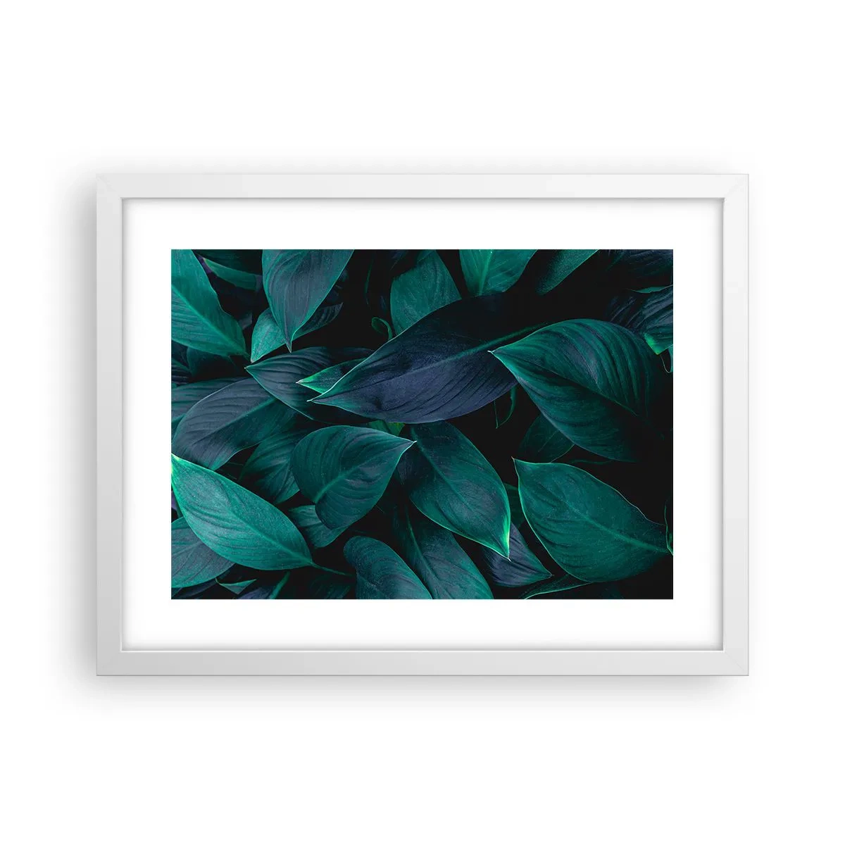 Póster en marco blanco - El propio verde - 40x30 cm