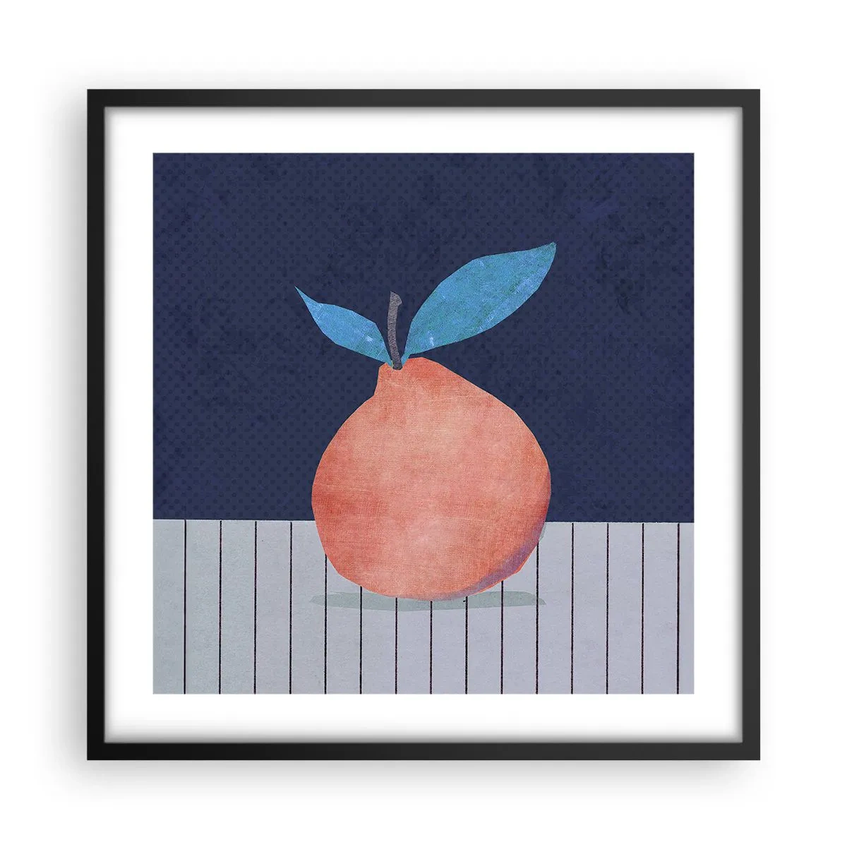 Póster en marco negro - Convexidad y plano - 50x50 cm