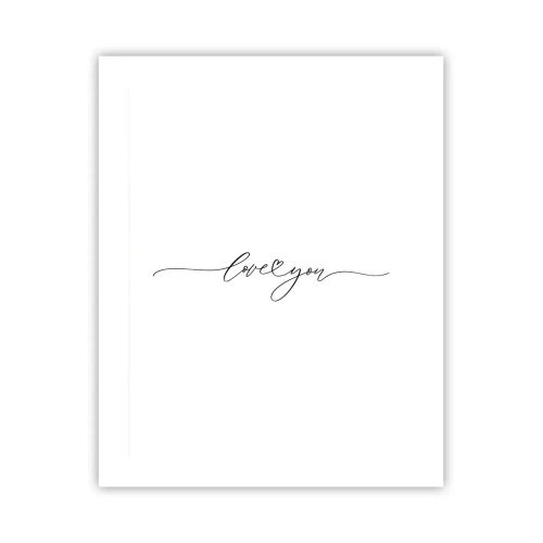 Póster - Negro sobre blanco - 40x50 cm