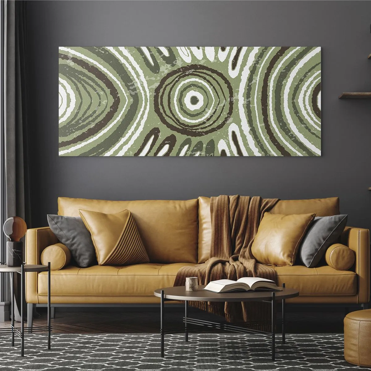 Cuadro sobre vidrio - Impresiones sobre Vidrio - Explosión de emociones - 90x30 cm