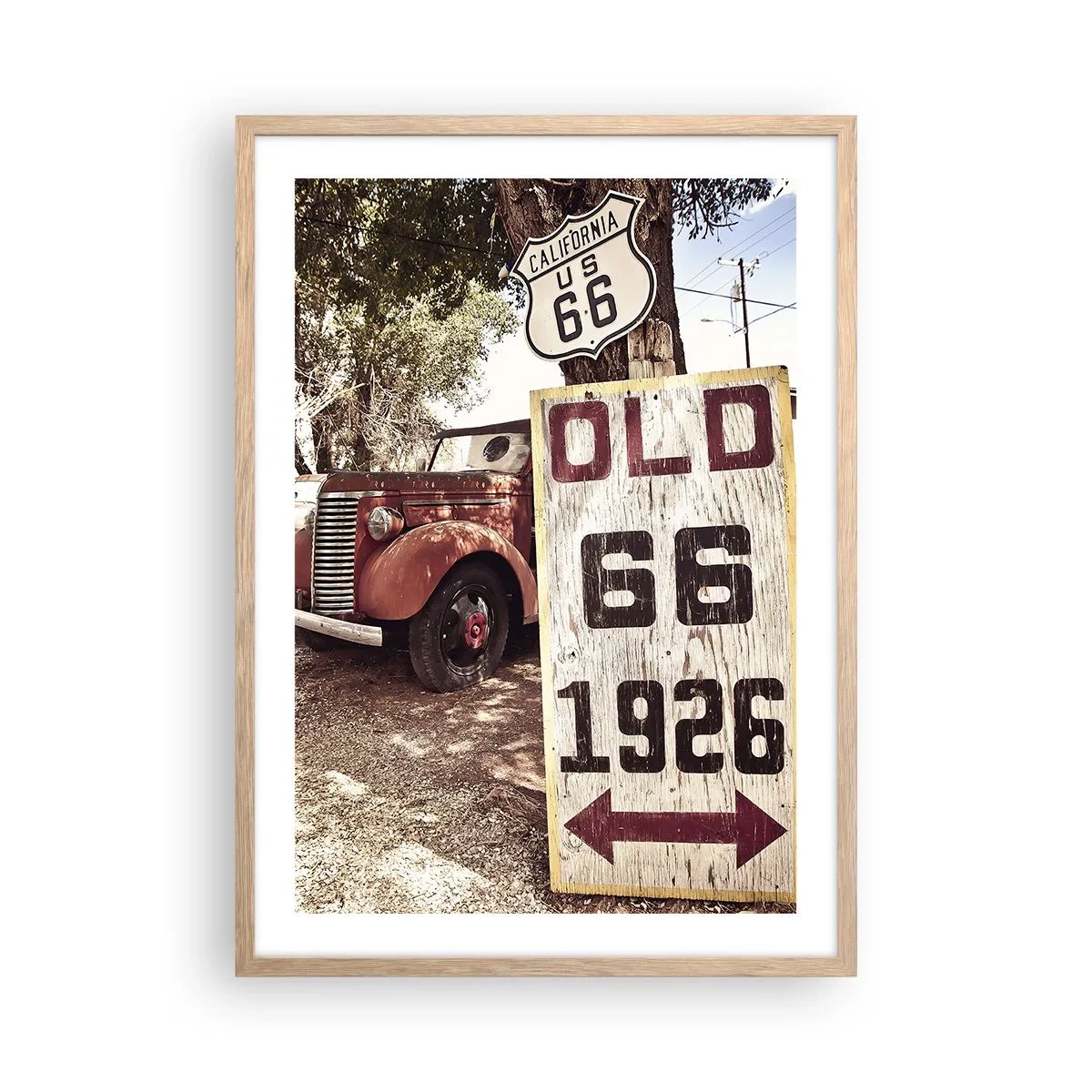 Póster en marco roble claro - Una leyenda de la América profunda - 50x70 cm