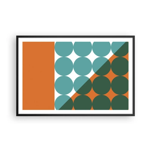 Póster en marco negro - Hacia arriba y en diagonal - 91x61 cm