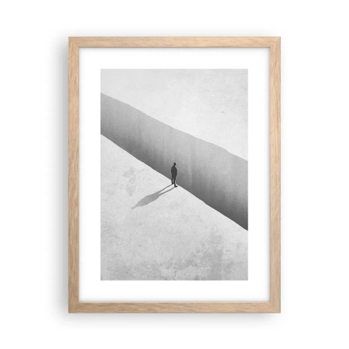 Póster en marco roble claro - Sin un destino claro - 30x40 cm