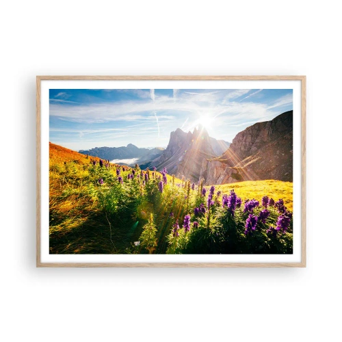 Póster en marco roble claro - La vida secreta de las hierbas - 100x70 cm