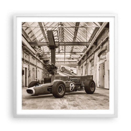 Póster en marco blanco - El descanso del vencedor - 60x60 cm