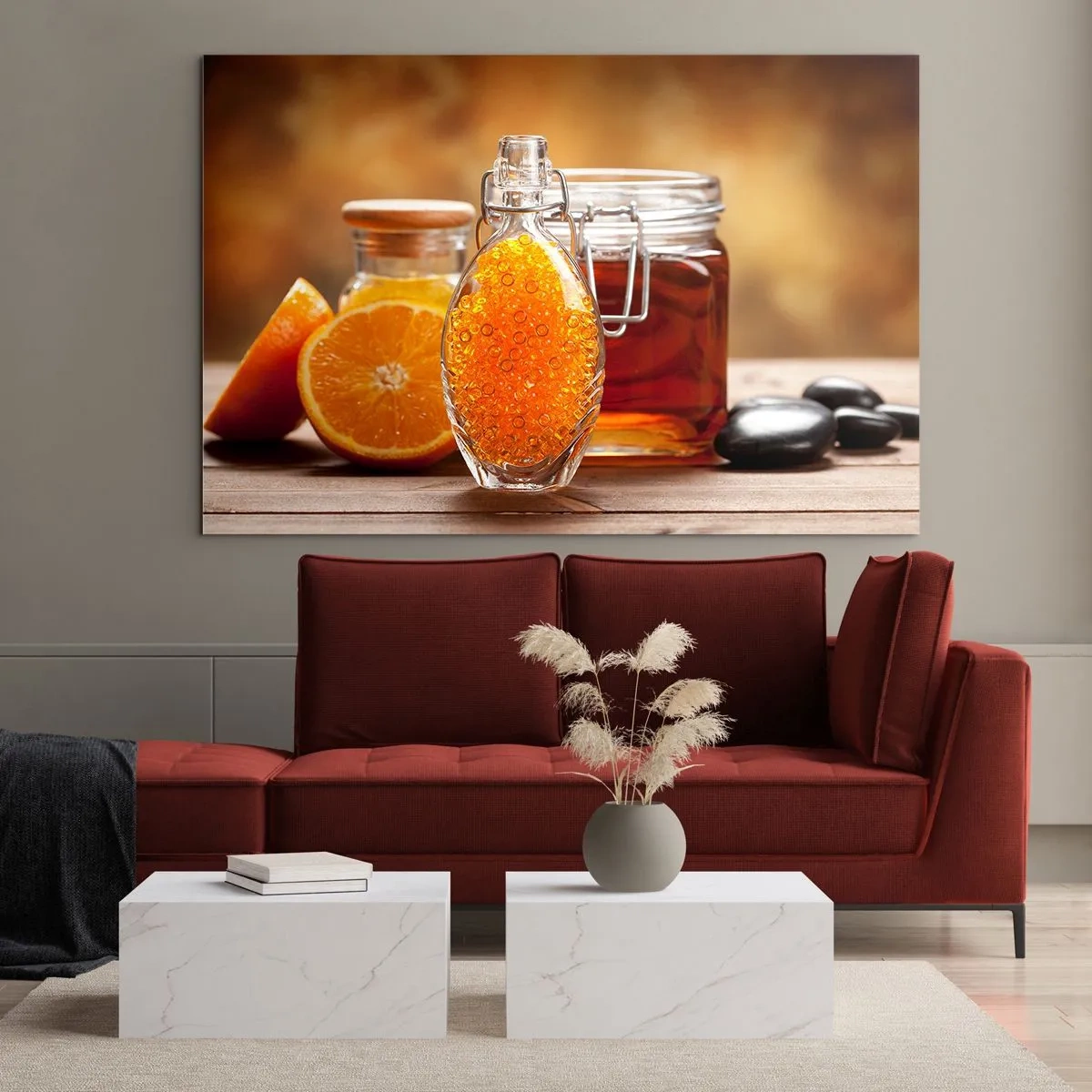 Cuadro sobre vidrio - Impresiones sobre Vidrio - Sabores y aromas soleados - 70x50 cm