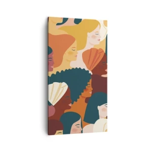 Cuadro sobre lienzo - Impresión de Imagen - La feminidad - 45x80 cm