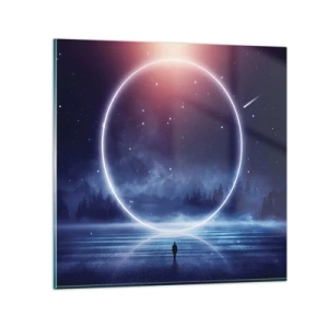 Cuadro sobre vidrio - Impresiones sobre Vidrio - Ya están aquí... - 60x60 cm