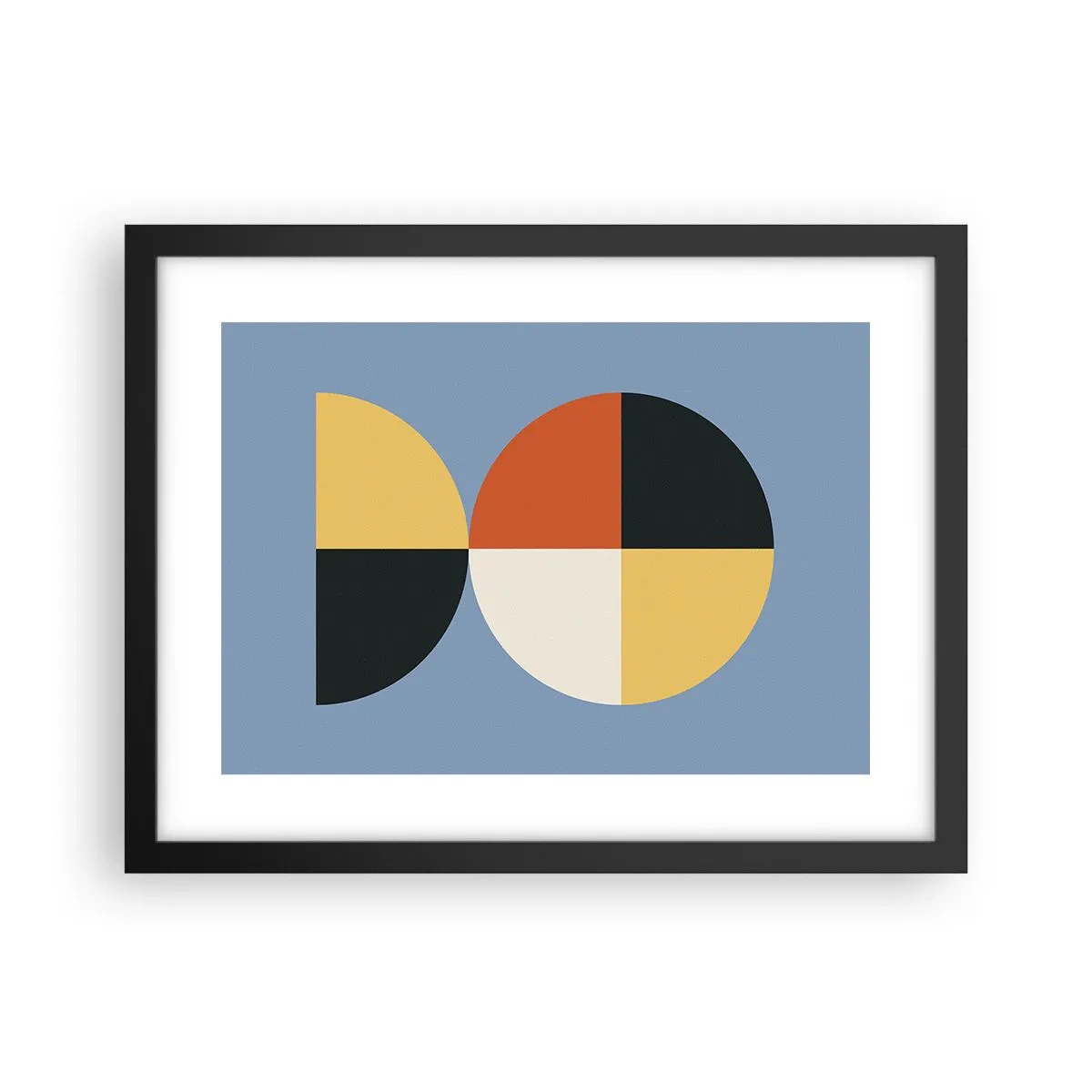 Póster en marco negro - Mira y cuenta - 40x30 cm