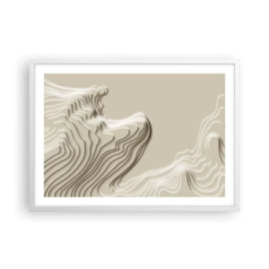 Póster en marco blanco - Topografía del arte - 70x50 cm