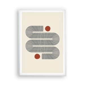 Póster en marco blanco - De principio a fin - 70x100 cm