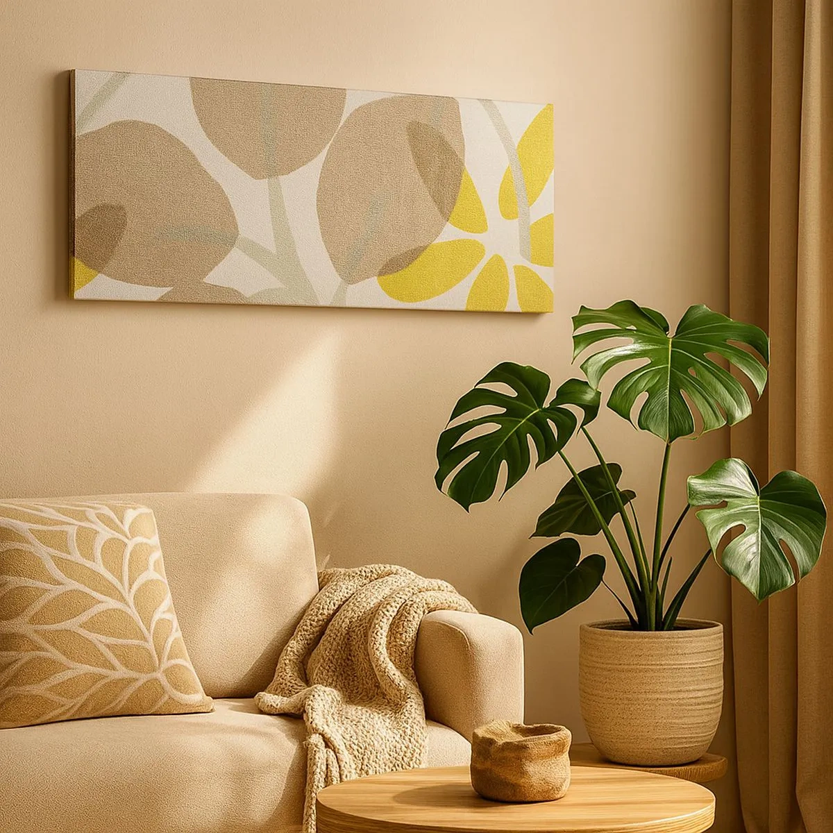 Cuadro sobre lienzo - Impresión de Imagen - Composición a pleno sol - 100x40 cm