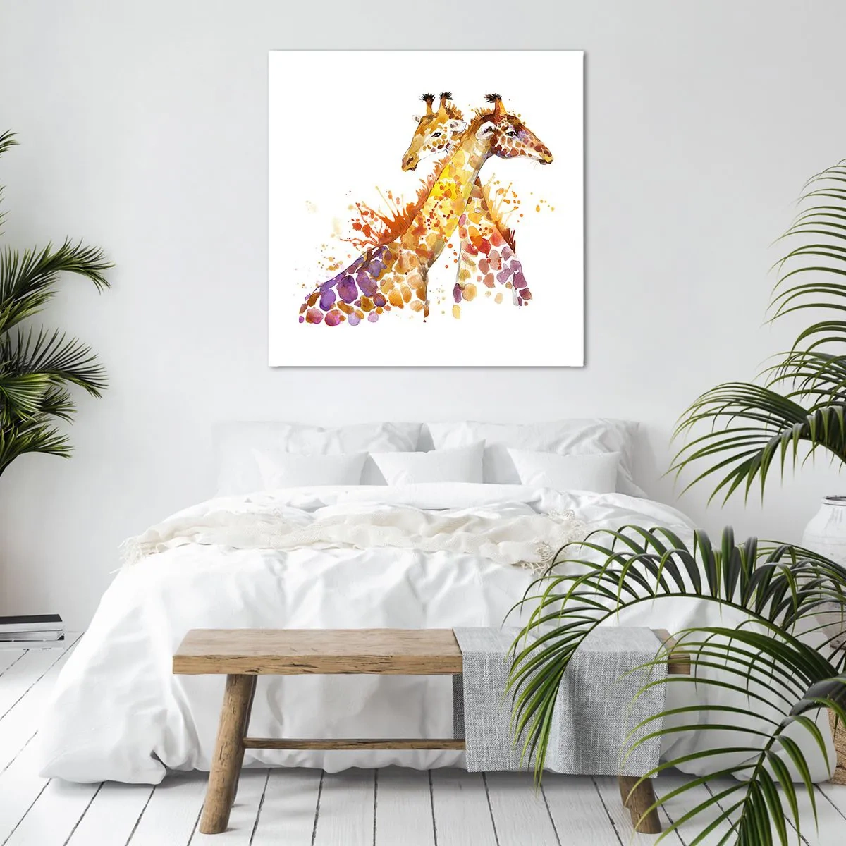 Cuadro sobre lienzo - Impresión de Imagen - ¿Esto es amistad o es amor? - 70x70 cm