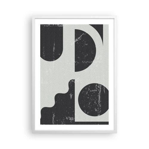 Póster en marco blanco - Composición arriba y abajo - 50x70 cm