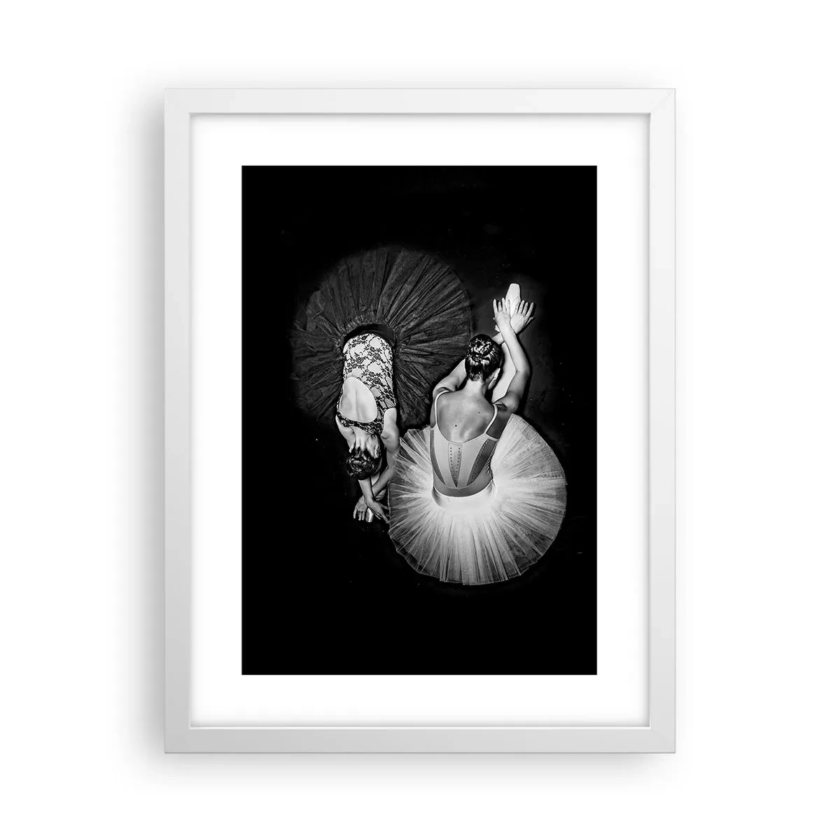 Póster en marco blanco - Yin y yang: el equilibrio perfecto - 30x40 cm