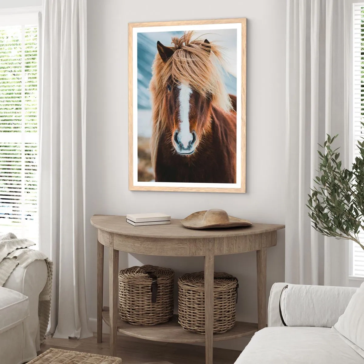 Póster en marco roble claro - ¿Puedes sentir la libertad? - 61x91 cm