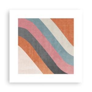 Póster - Composición diagonal - movimiento - 30x30 cm