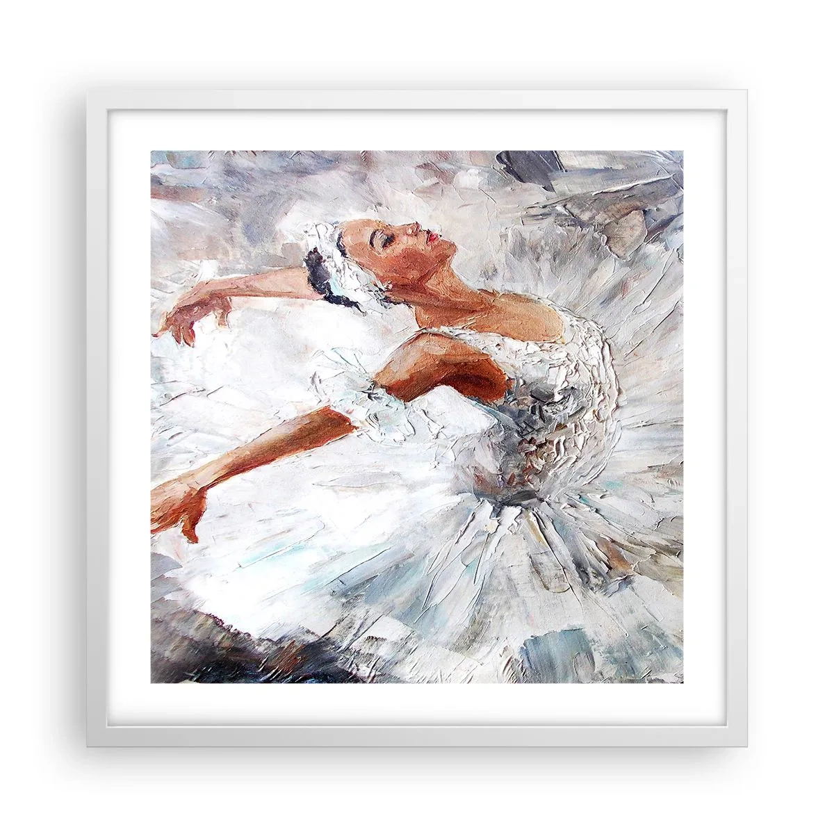 Póster en marco blanco - Suave y ligera - 50x50 cm