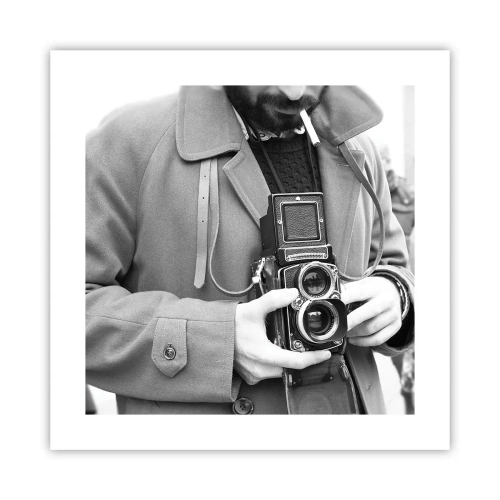 Póster - En estilo retro - 40x40 cm