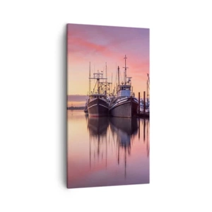 Cuadro sobre lienzo - Impresión de Imagen - Descanso antes de partir - 45x80 cm